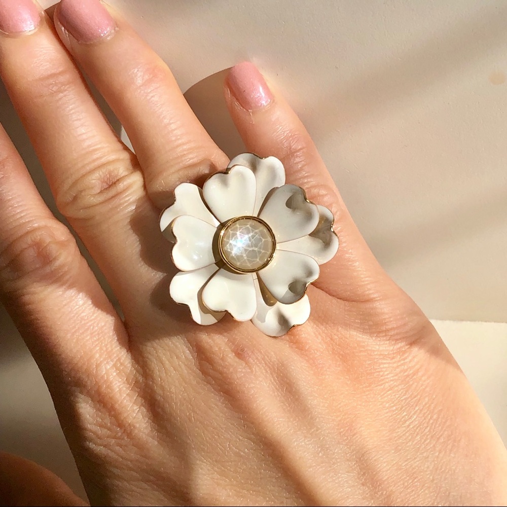 NWOT kate spade bright blossom flower ring